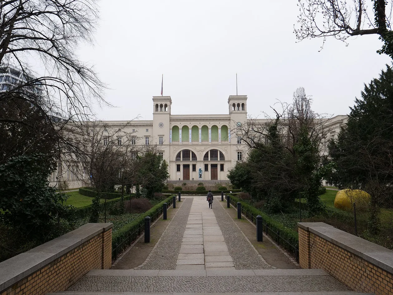 Main hall of Hamburger Bahnhof in Berlin, the former railway station that houses the Nationalgalerie der Gegenwart