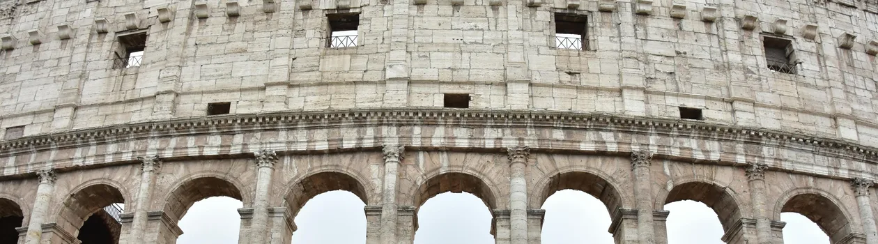 Colosseum arches in Rome